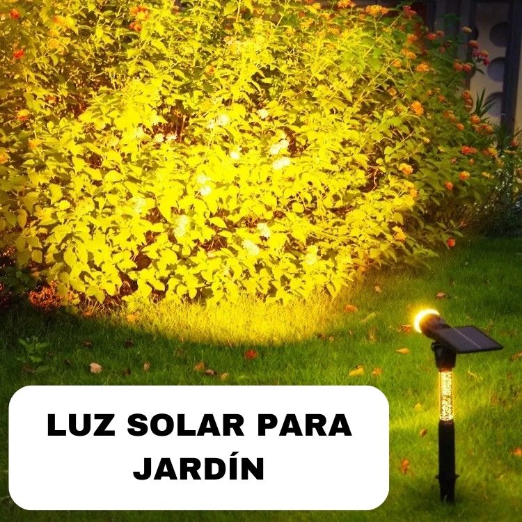 LUZ SOLAR PARA JARDÍN X2